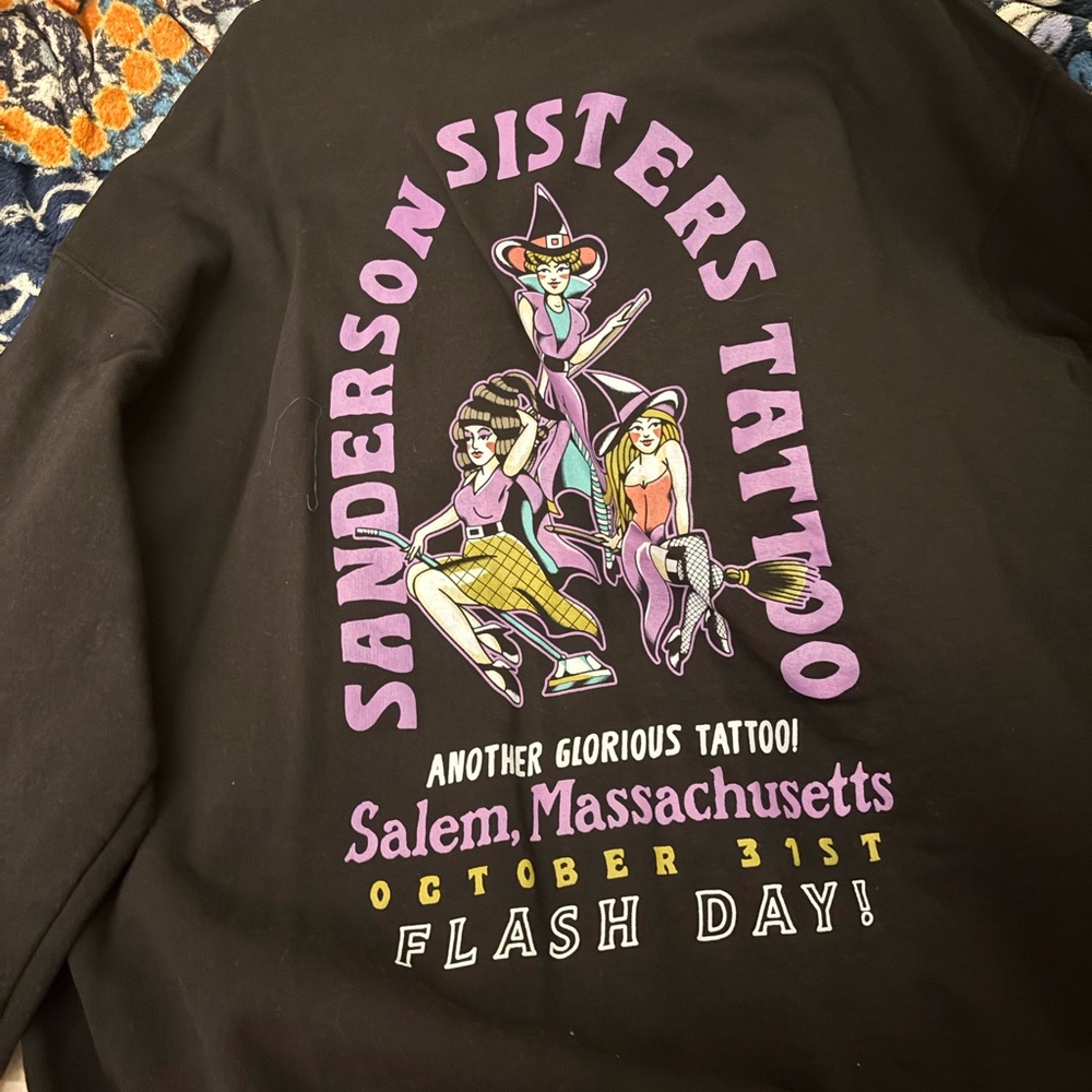Sanderson Sisters Tattoo Graphic Sweatshirt XL designed by The Lost Bro’s